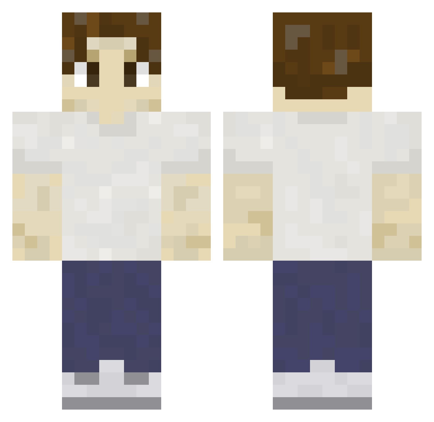 ssorneb Minecraft skin, front and back view