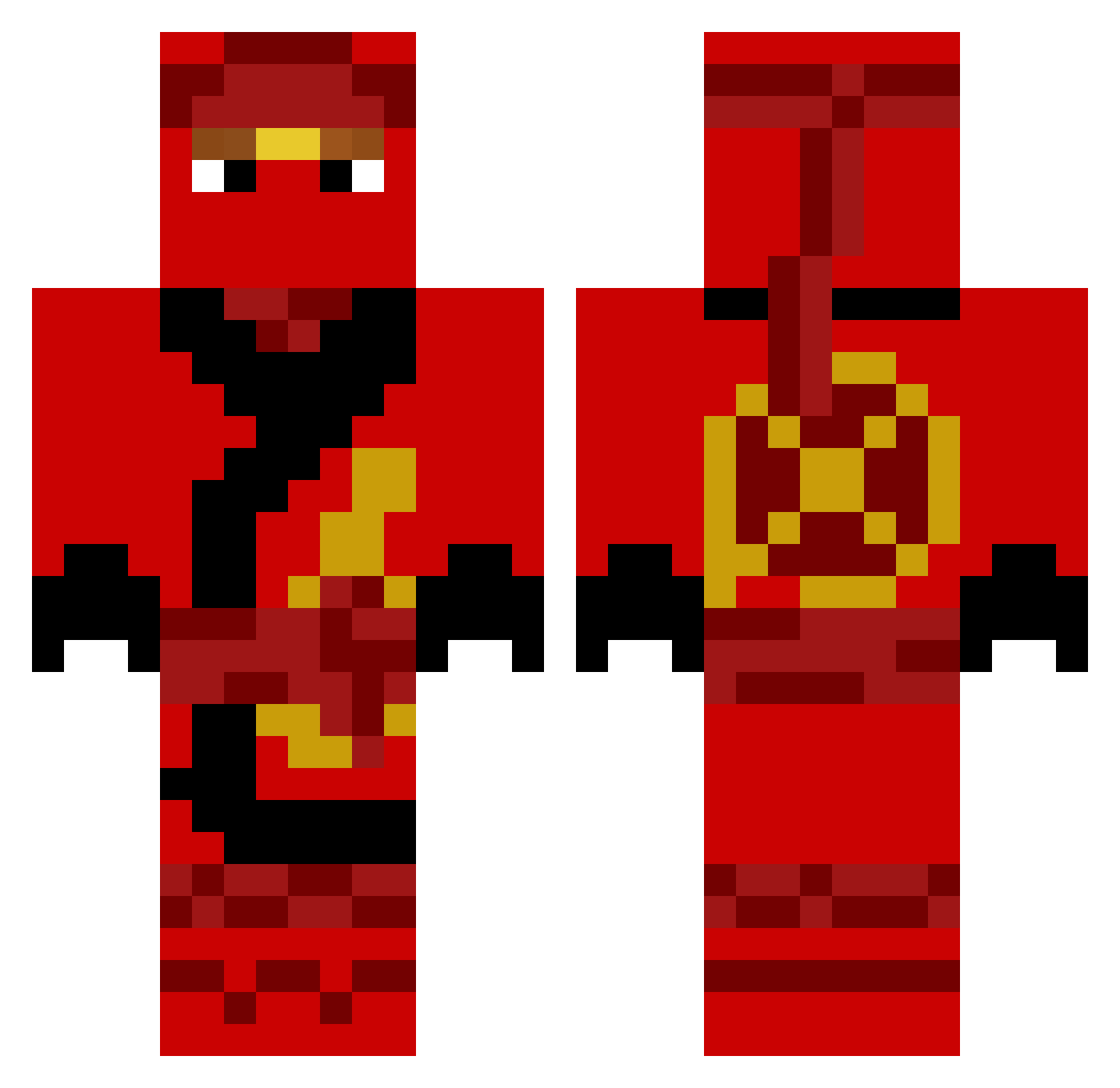 _BroneK Minecraft skin, front and back view