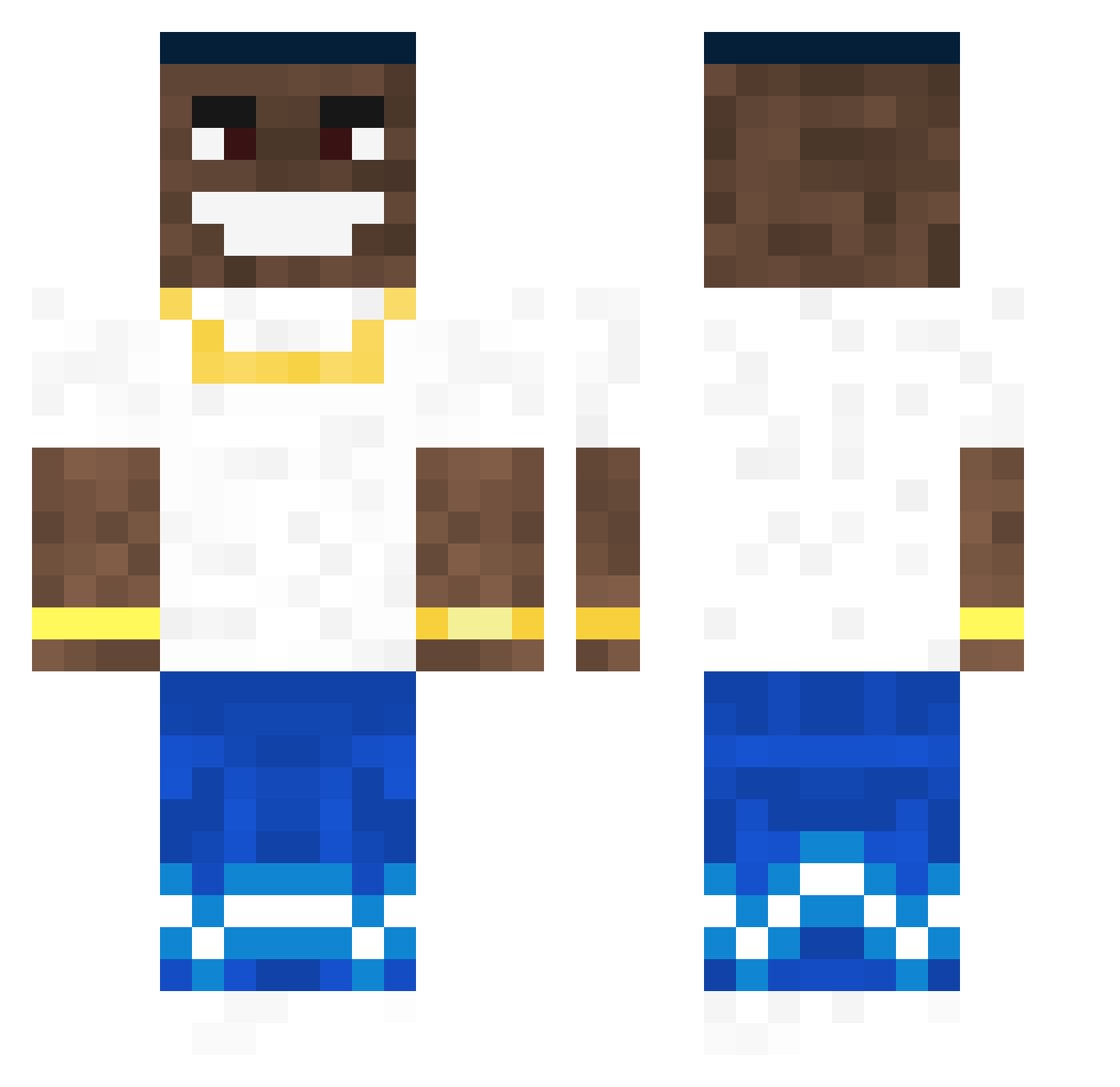 KaimanaYoung Minecraft skin, front and back view