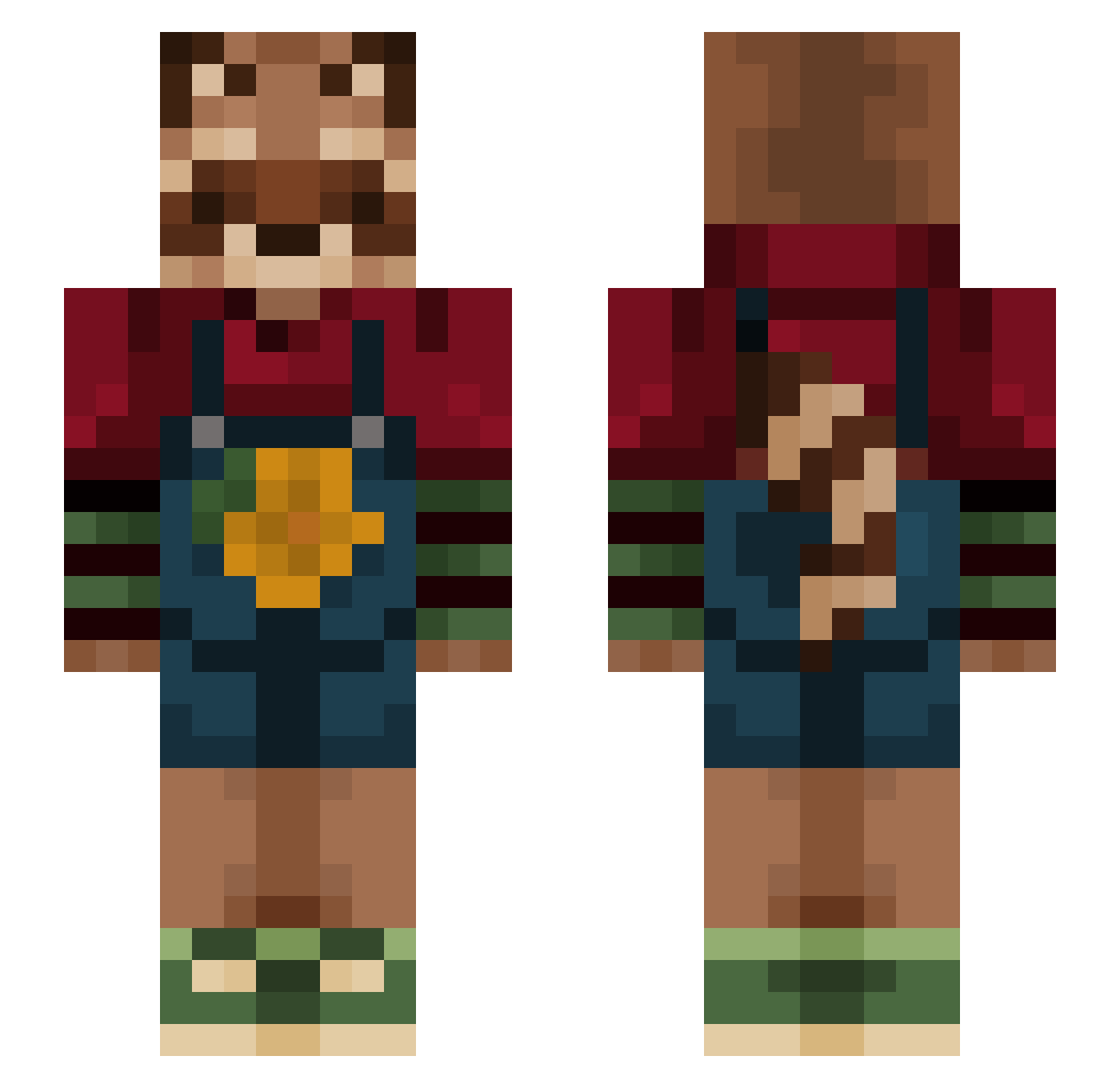 o0o_0930 Minecraft skin, front and back view