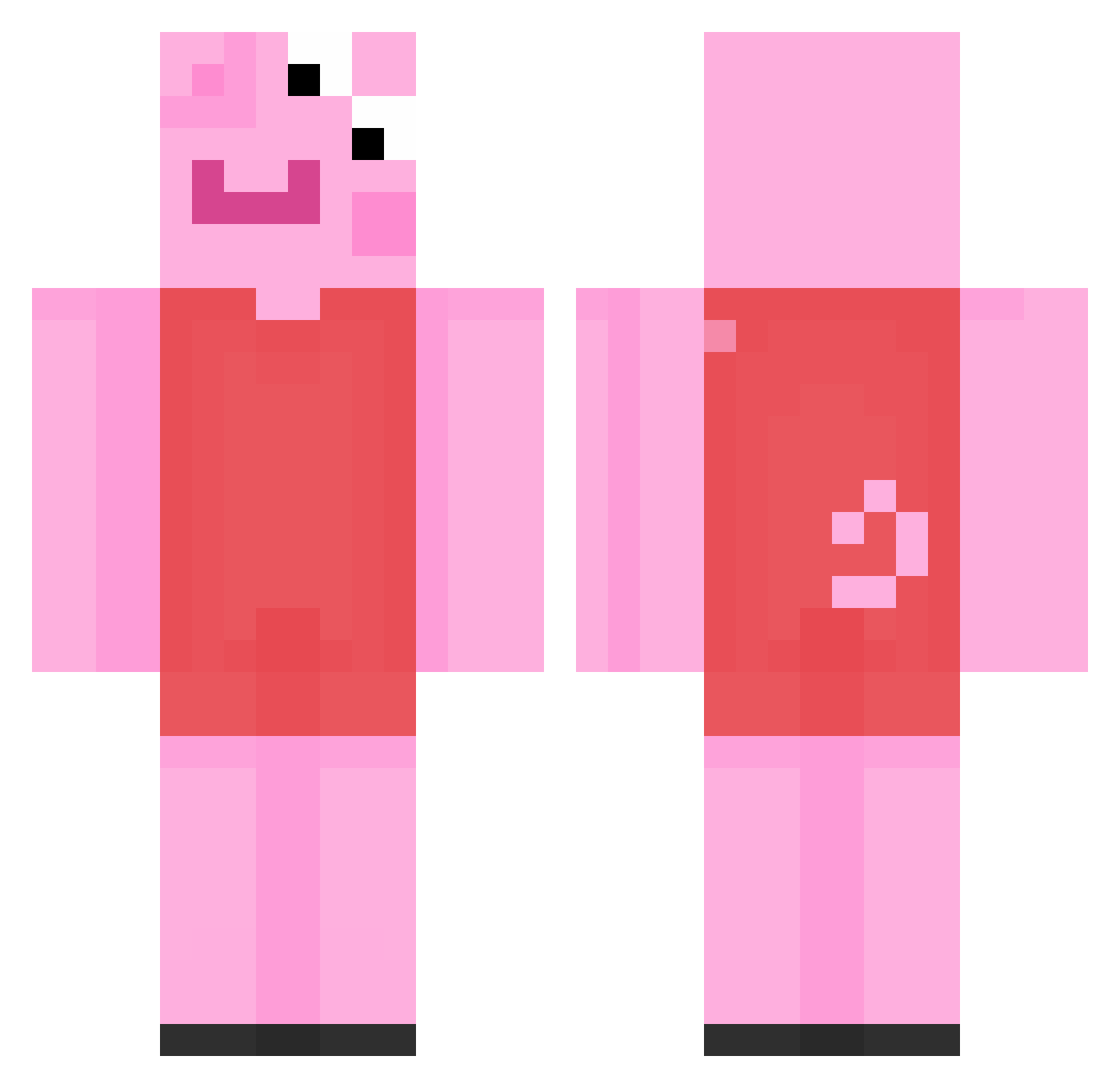4eson Minecraft skin, front and back view