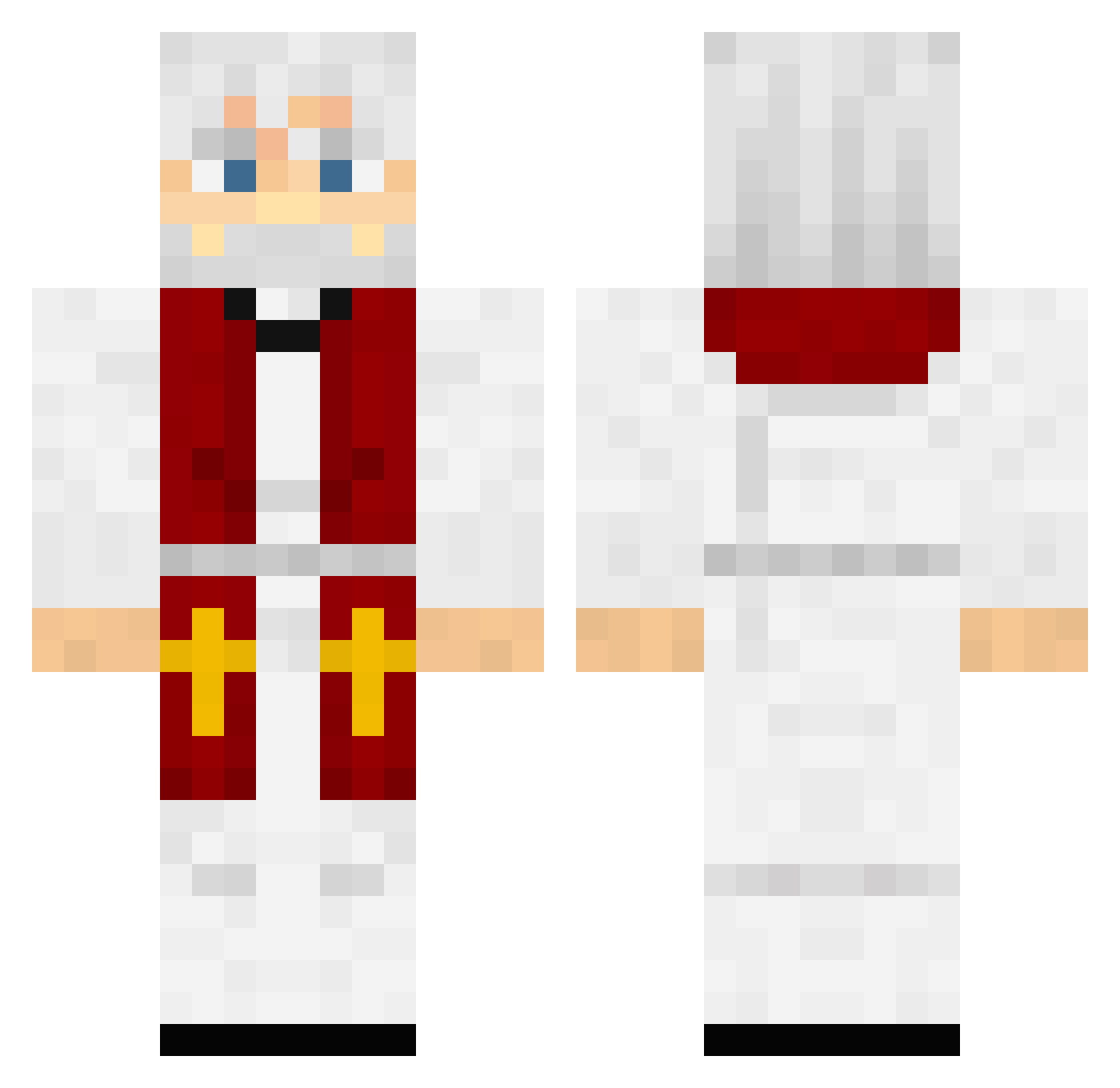 SUNDSIAN2 Minecraft skin, front and back view