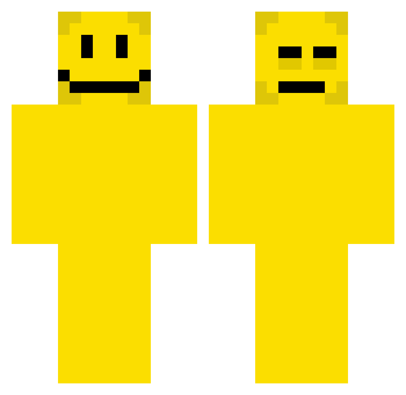 1uckyg0tb0nk3d Minecraft skin, front and back view