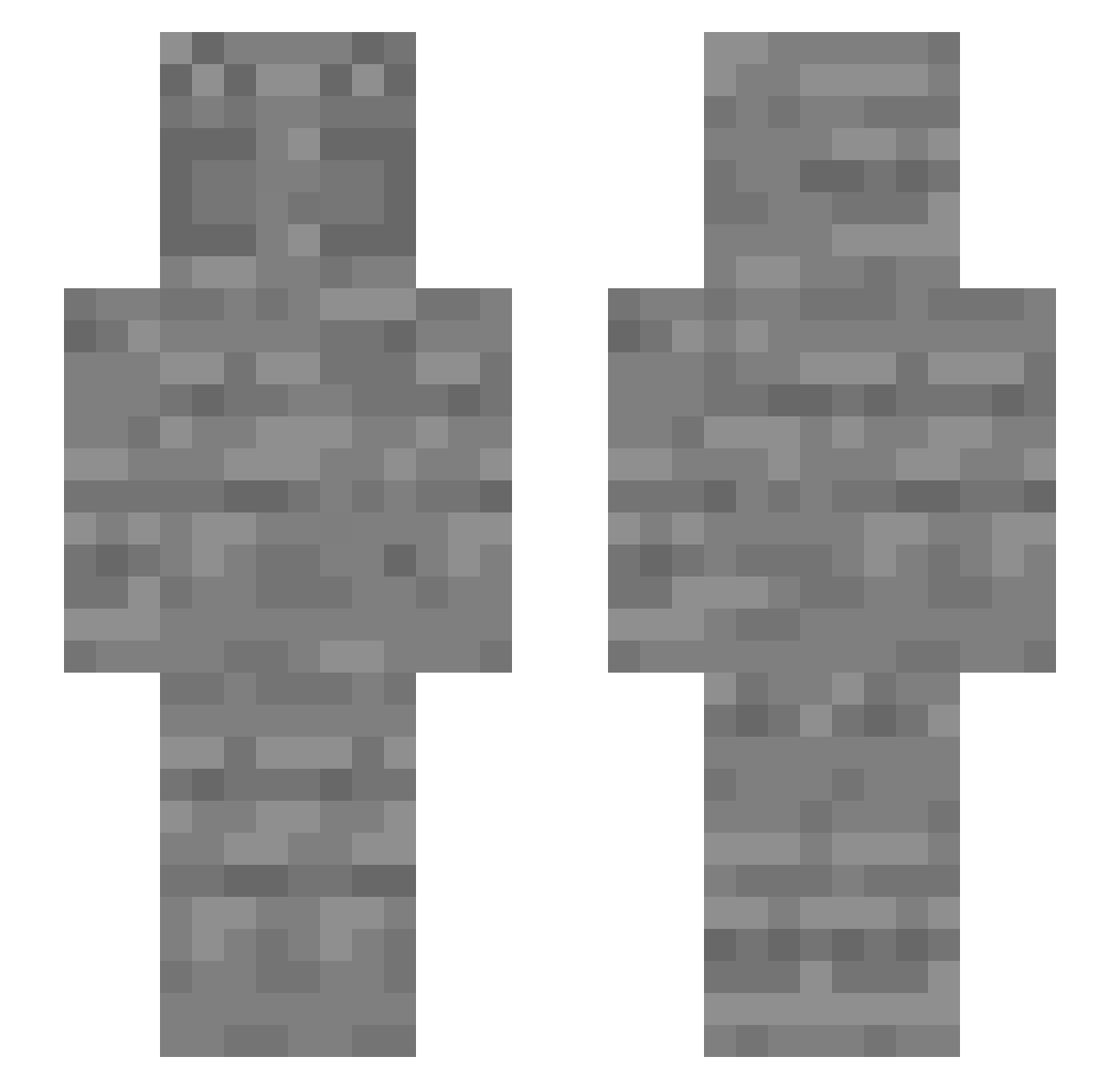 ArtsyFartsyGirl Minecraft skin, front and back view