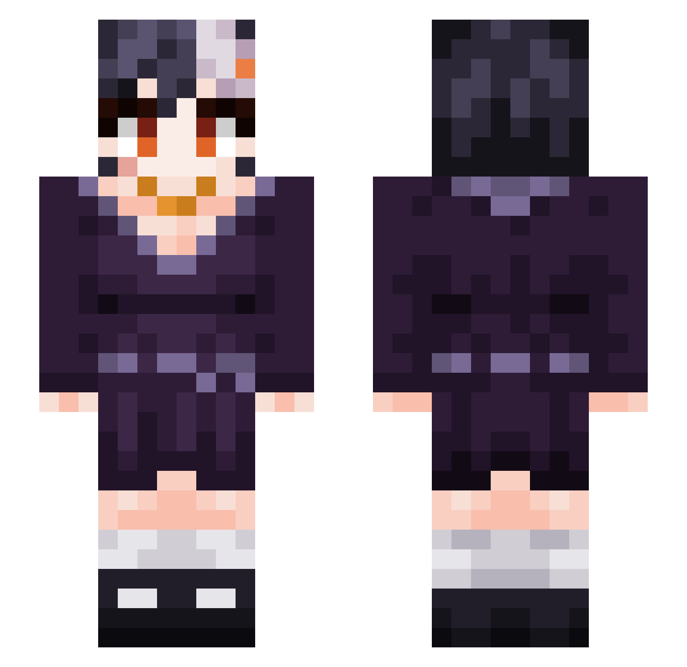 Crobie_ Minecraft skin, front and back view