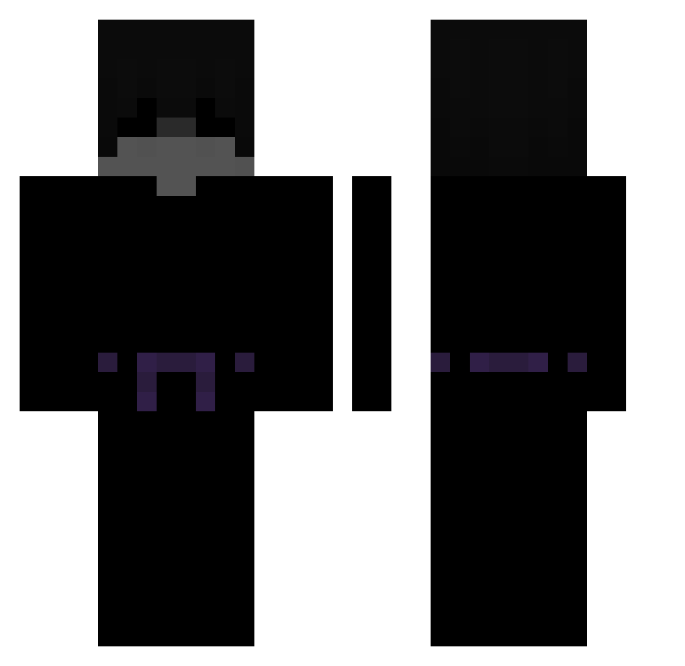 ilter12 Minecraft skin, front and back view