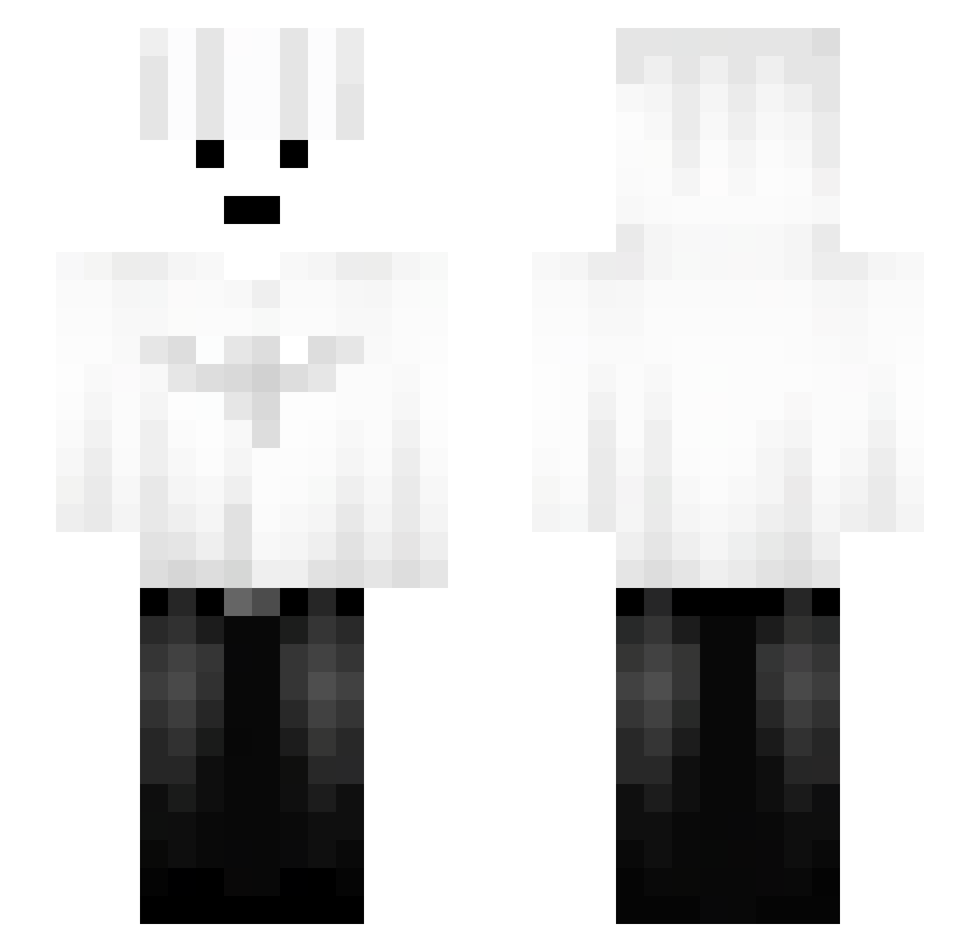 Jafarcus Minecraft skin, front and back view