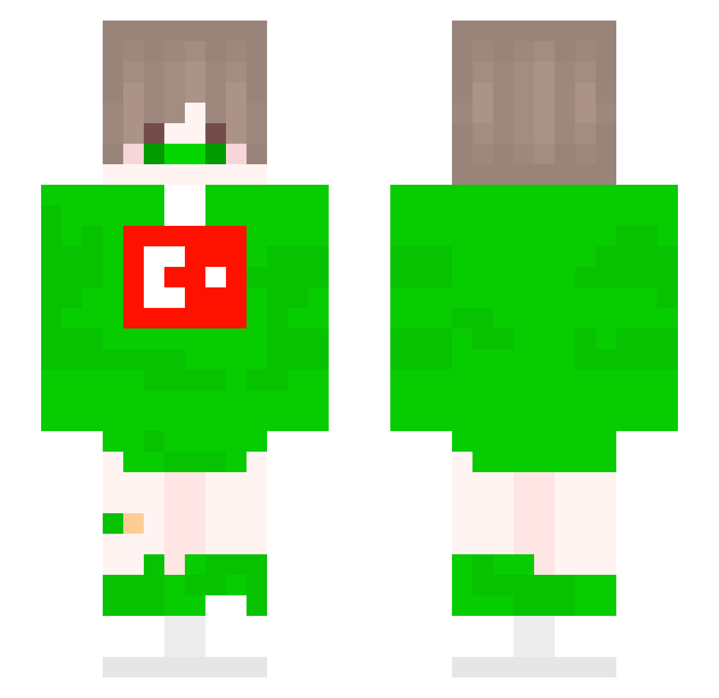 Proxima_dorukk Minecraft skin, front and back view