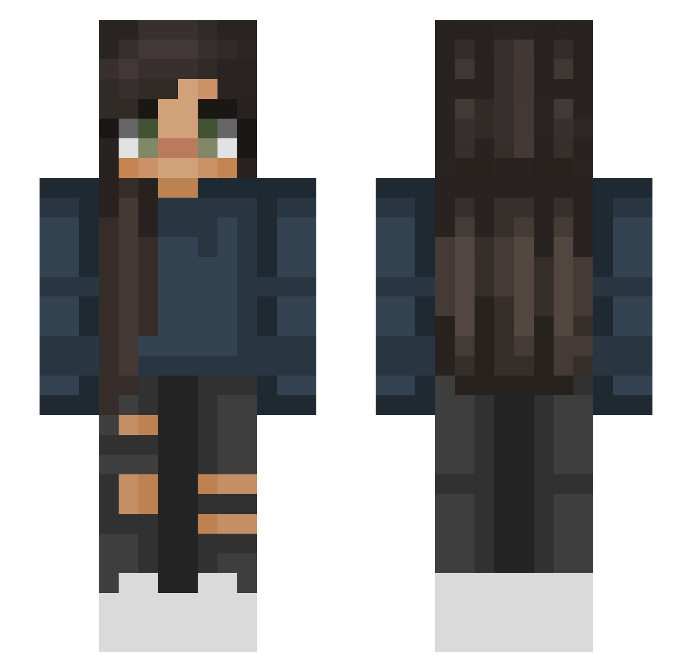 Dominique - side braid Minecraft skin