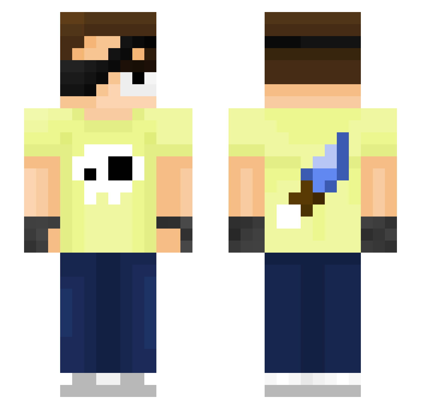 Geladinho_AP Minecraft skin, front and back view