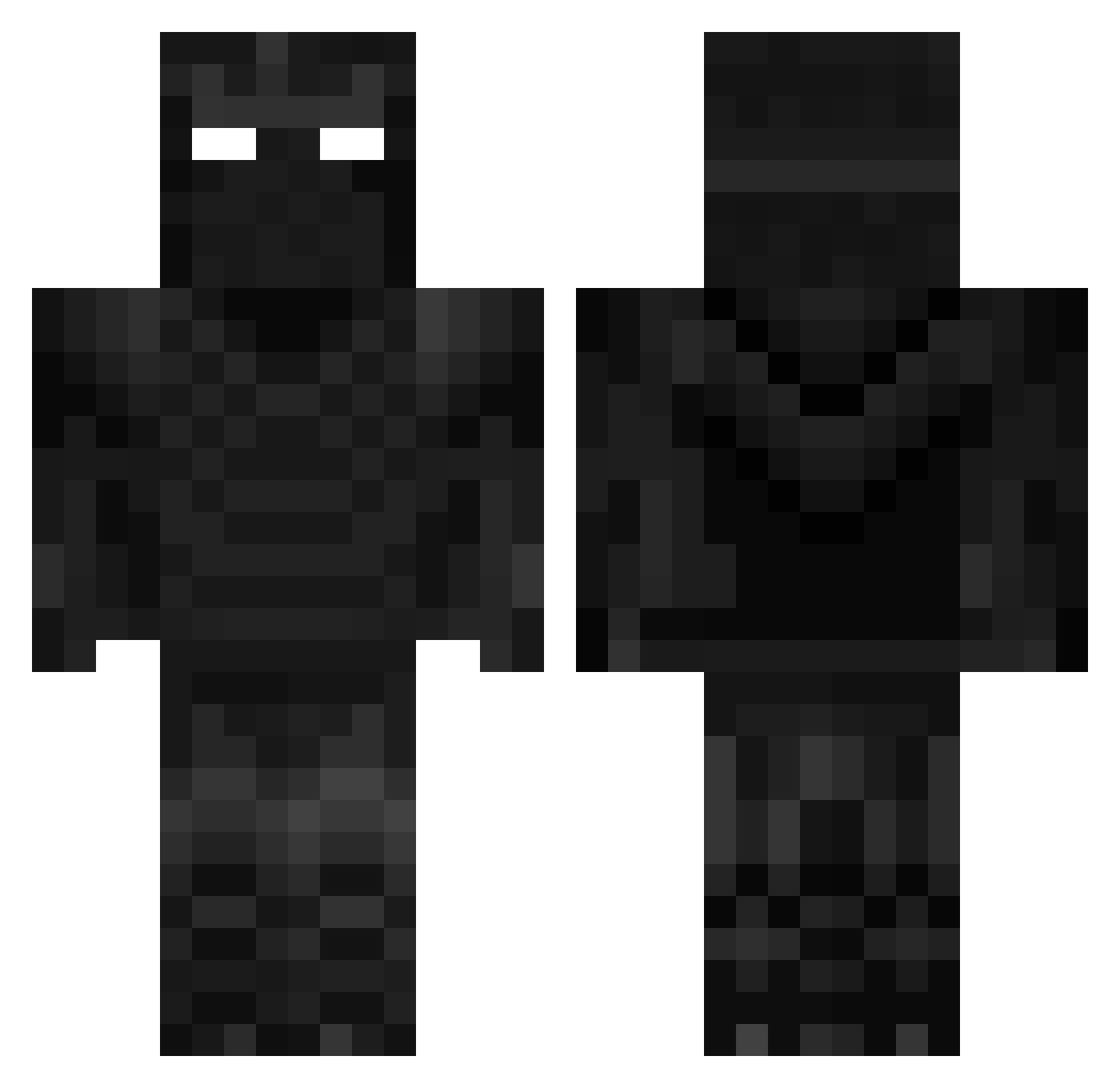 RankTransfer Minecraft skin, front and back view