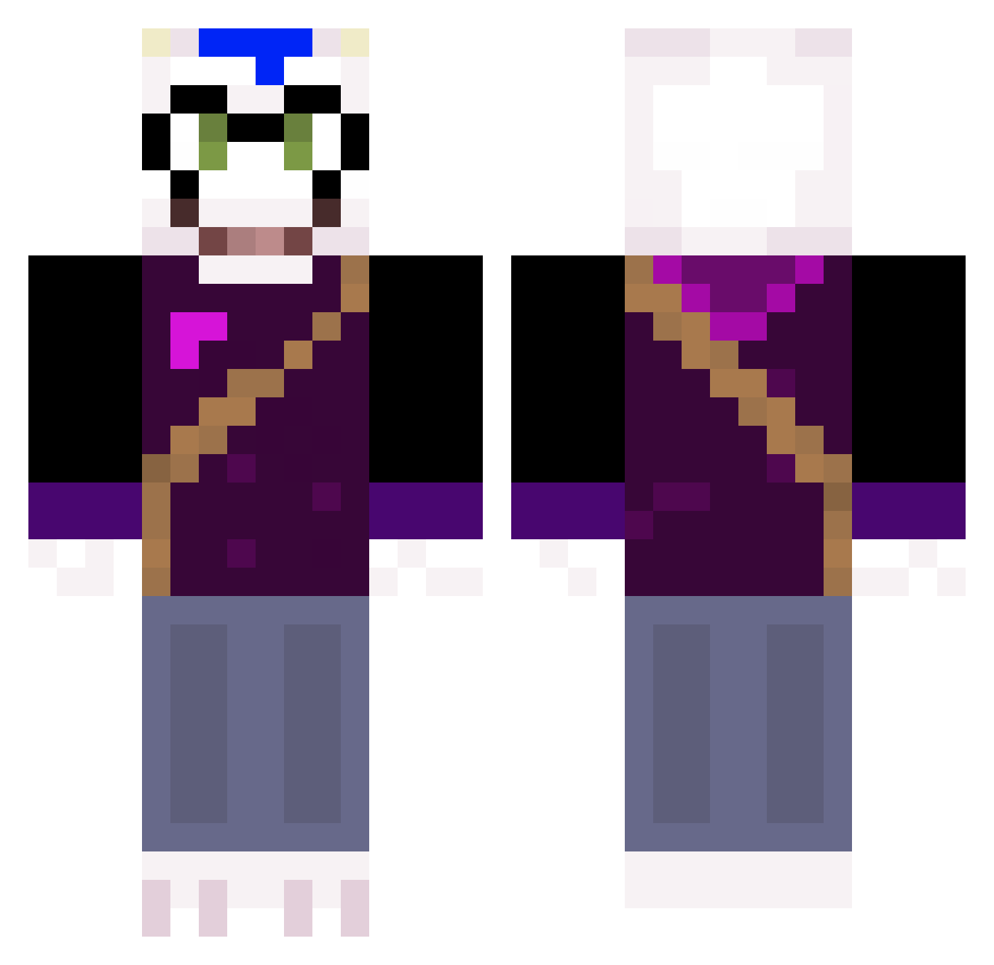 hpinder2001 Minecraft skin, front and back view