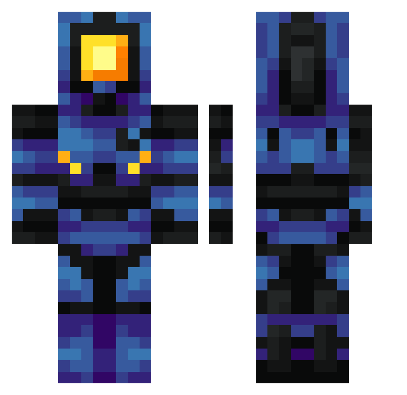 sullysylvan Minecraft skin, front and back view