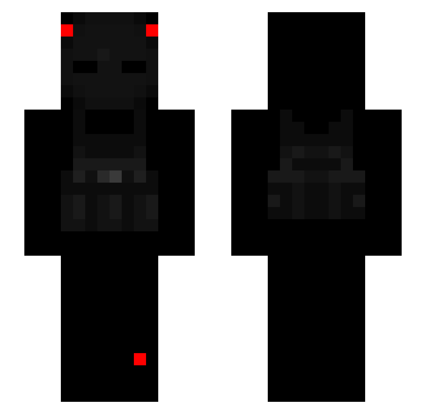 772_ Minecraft skin, front and back view