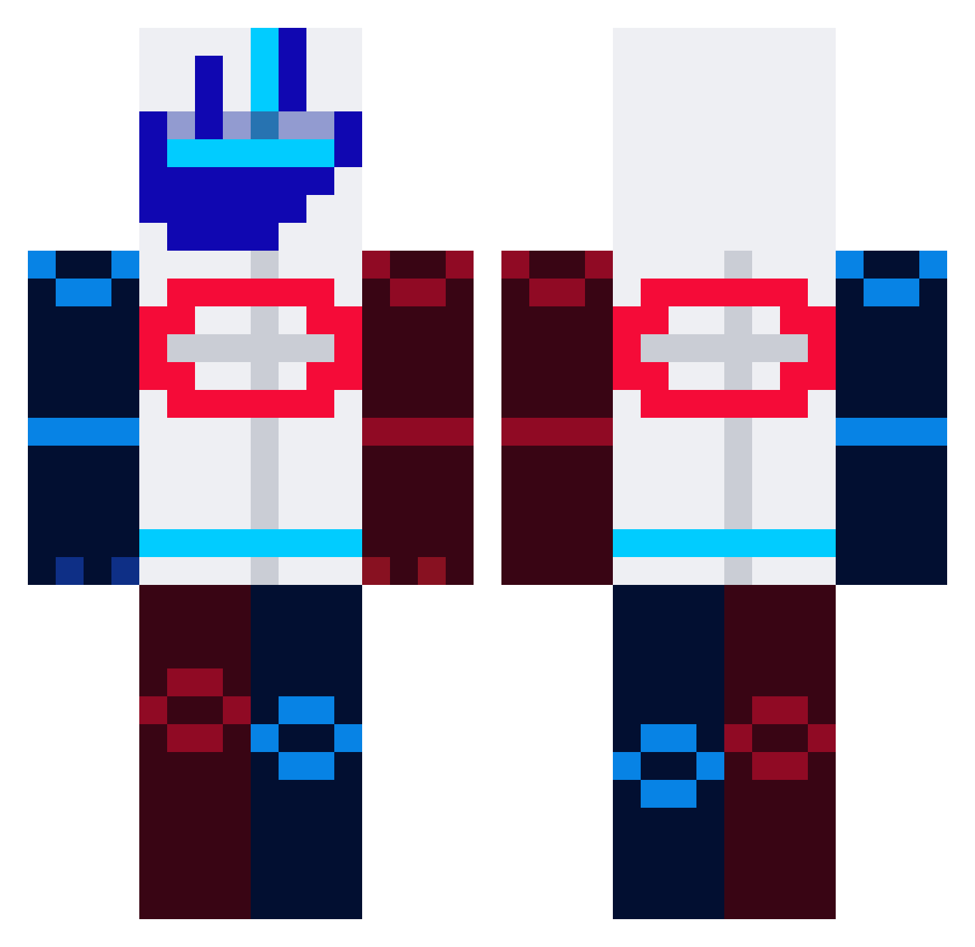 the_goofer55 Minecraft skin, front and back view