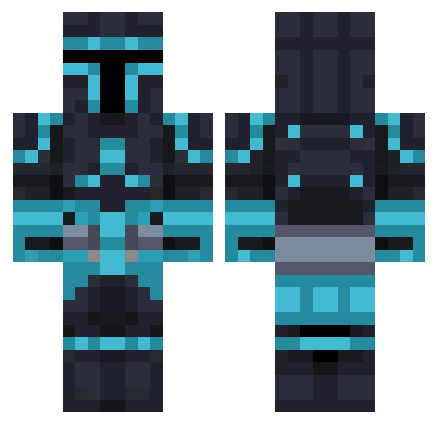 huener_mues Minecraft skin, front and back view