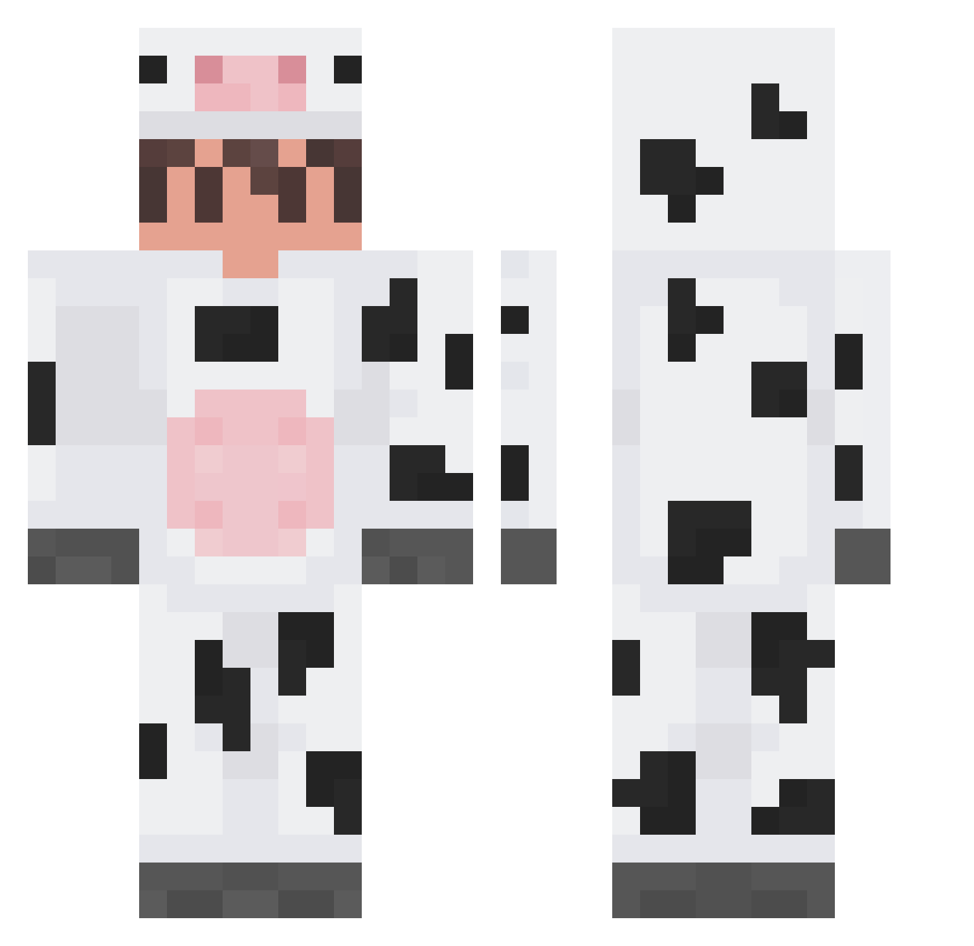 Tinytankz0 Minecraft skin, front and back view