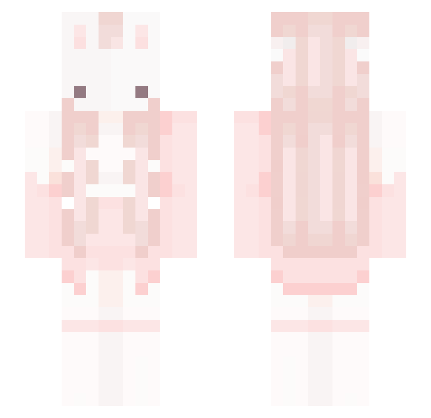 saeoi Minecraft skin, front and back view