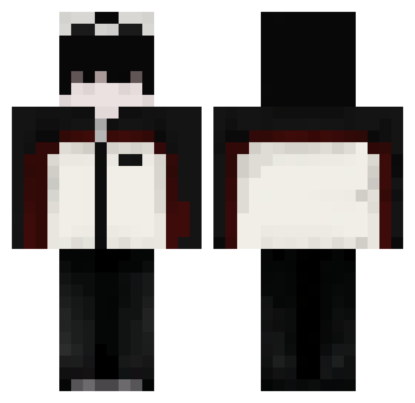 Lov3_Alex_0106 Minecraft skin, front and back view