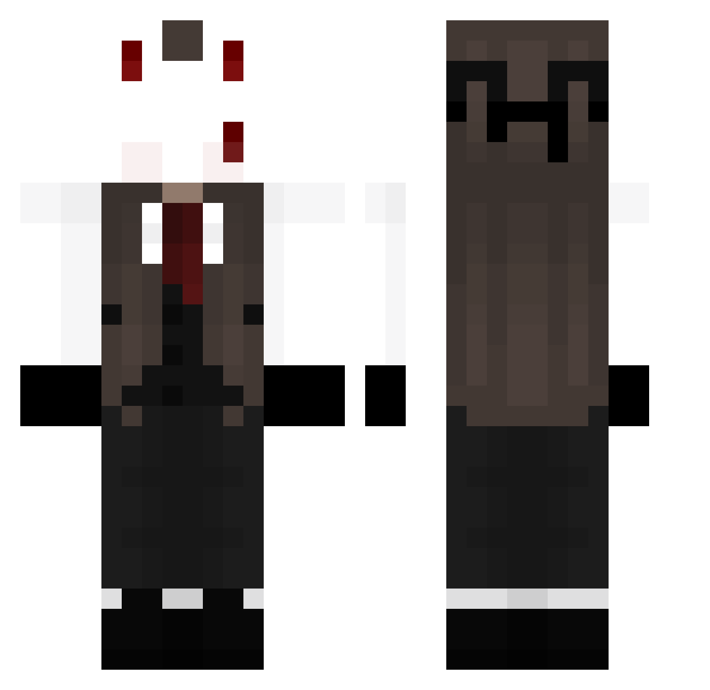 lllllllIll Minecraft skin, front and back view