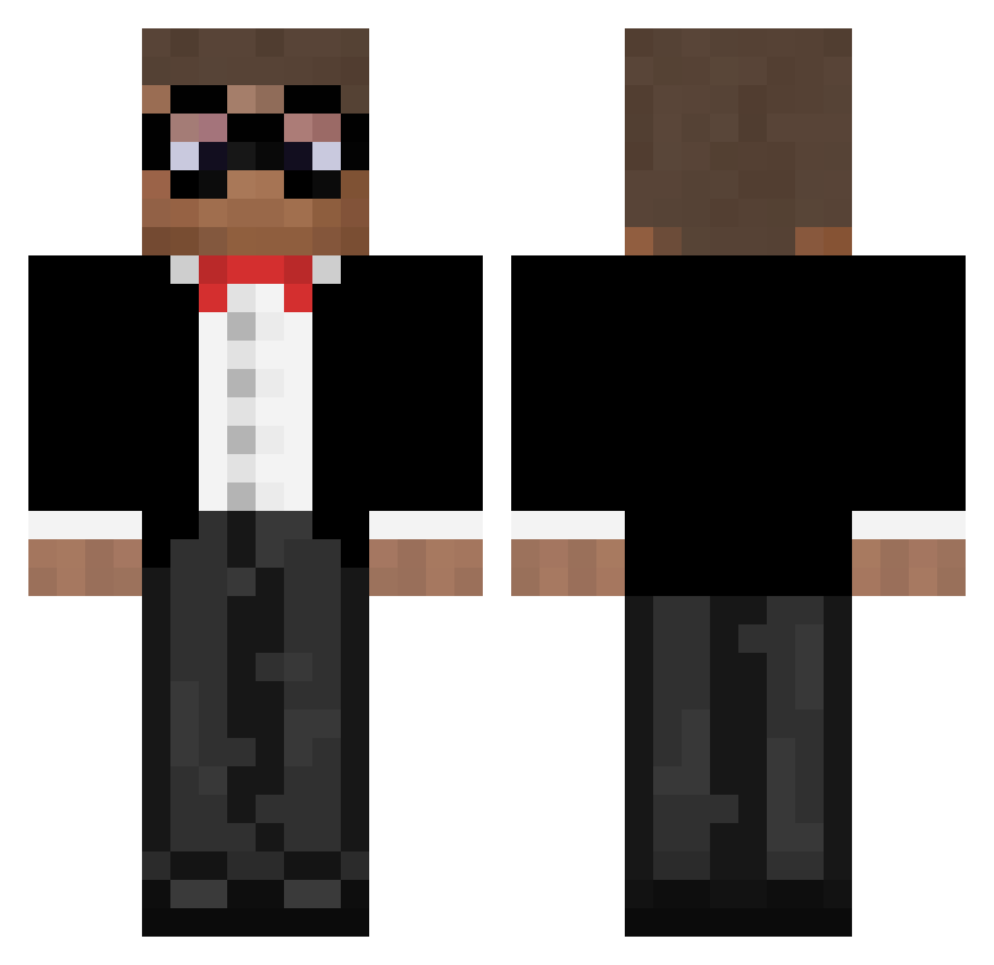 Saidcim Minecraft skin, front and back view