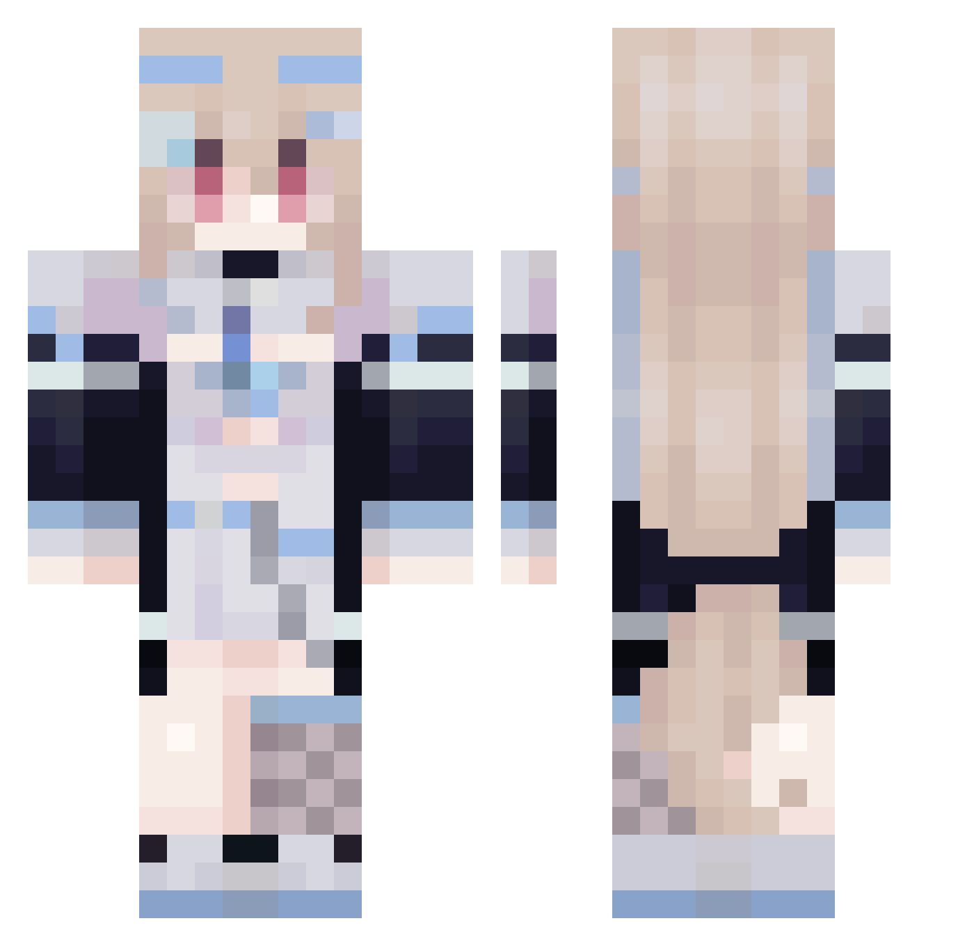 YungSpice420 Minecraft skin, front and back view