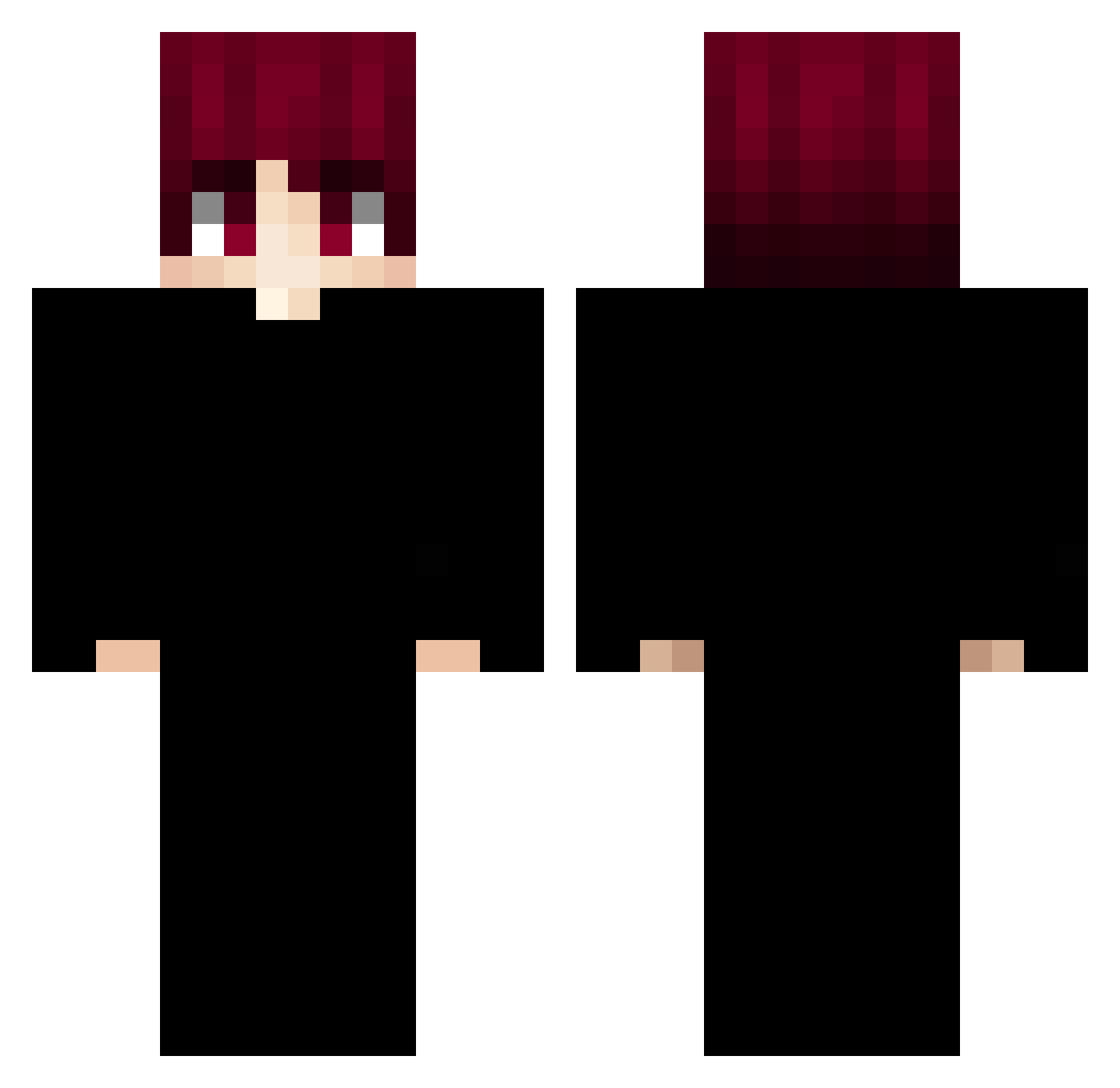 yuhao_139088 Minecraft skin, front and back view