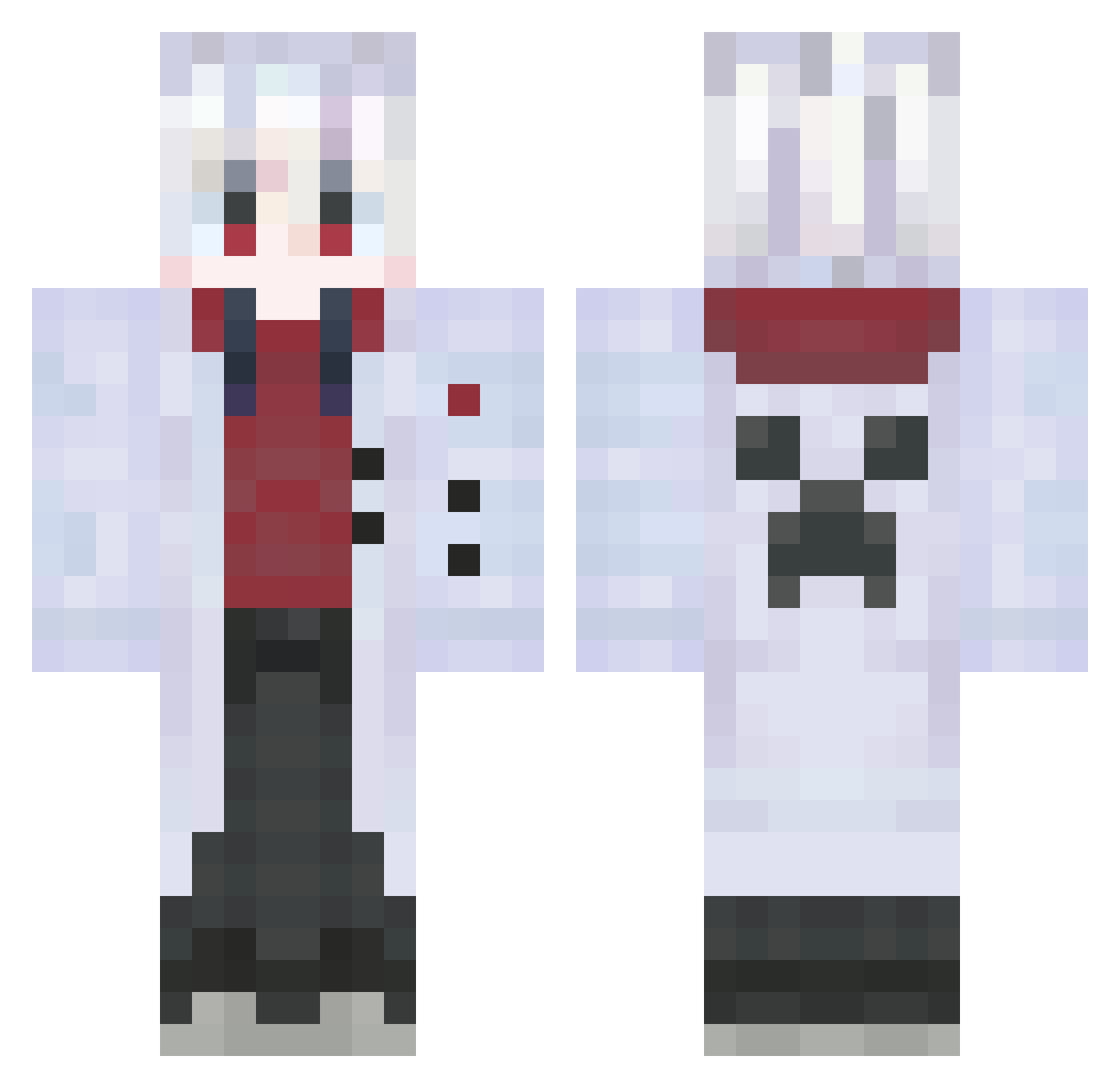 SoulShark_M Minecraft skin, front and back view