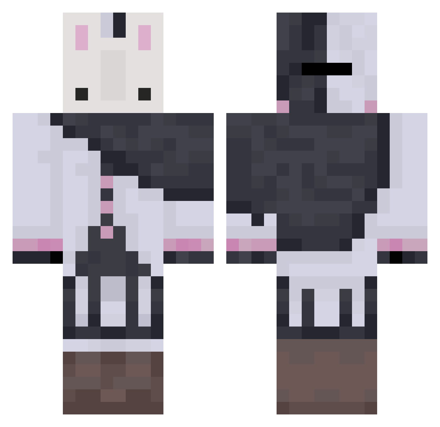 ChronicOpossum Minecraft skin, front and back view