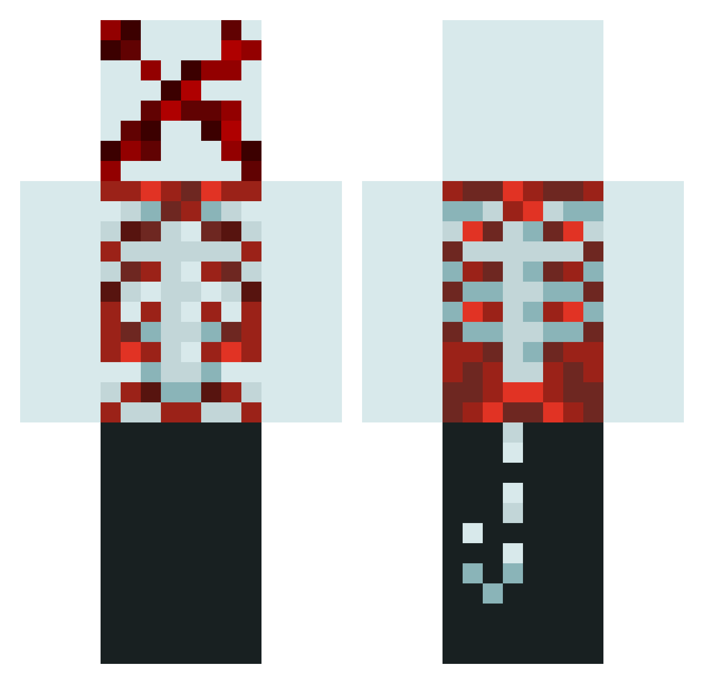 saluzar_ Minecraft skin, front and back view