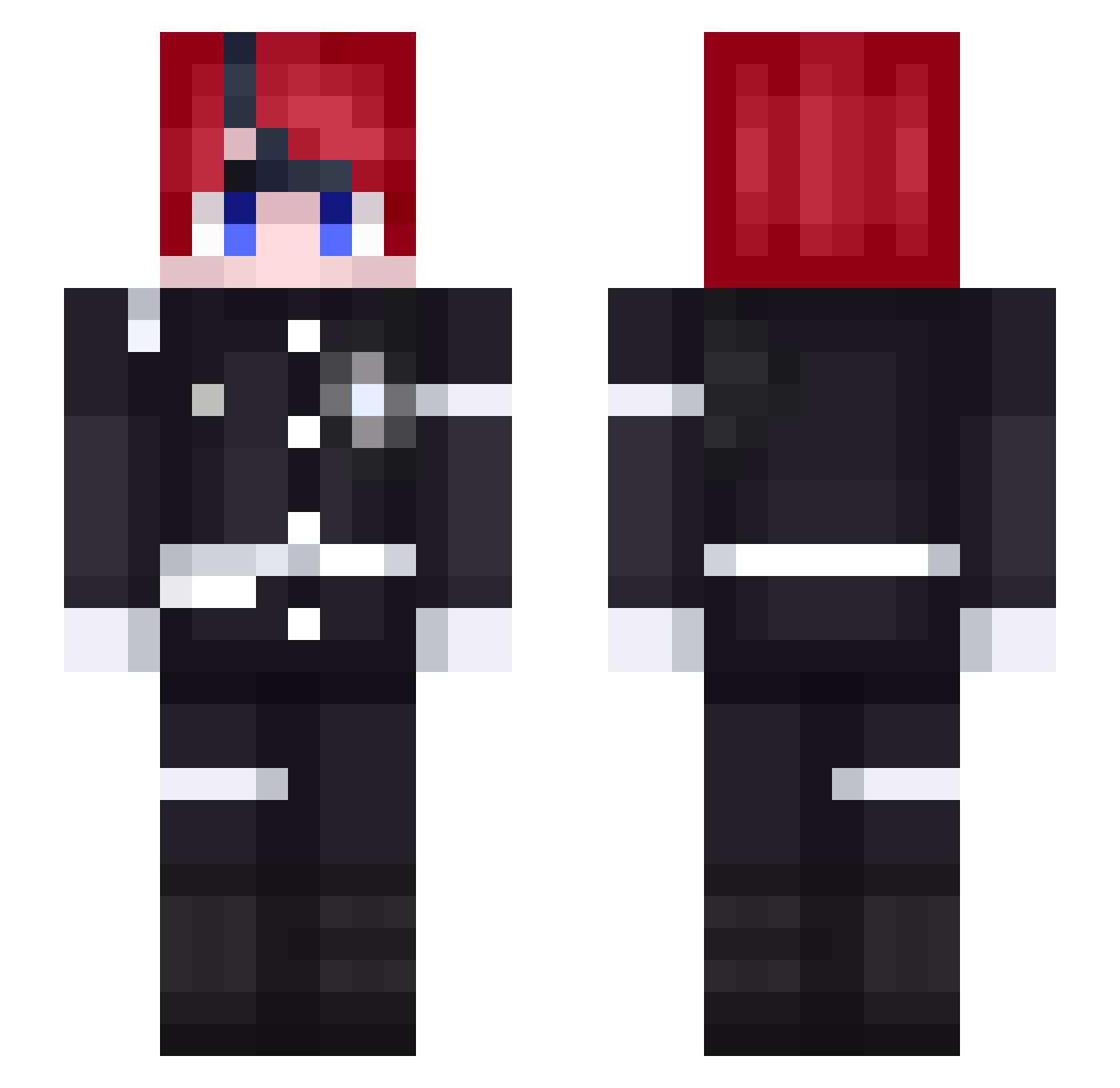 Ultimate_Liar Minecraft skin, front and back view
