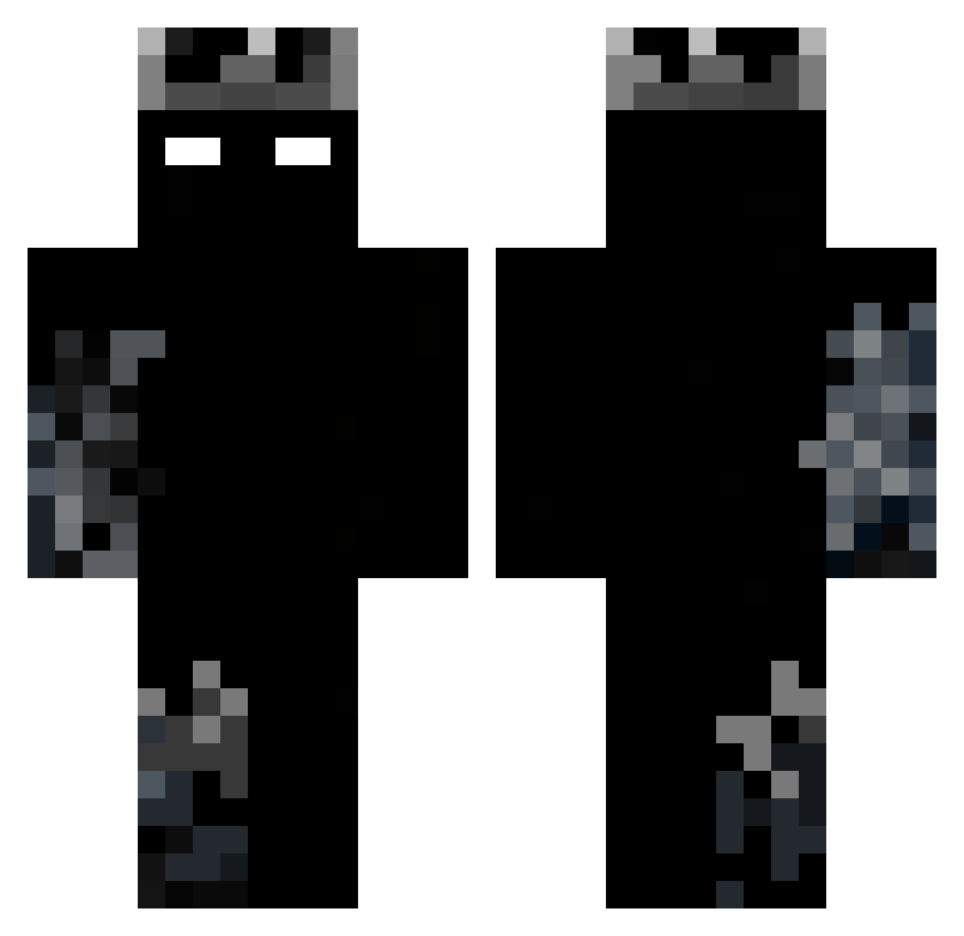 xBenq Minecraft skin, front and back view