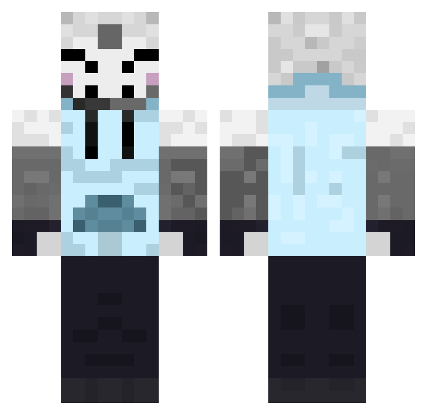 wza15 Minecraft skin, front and back view