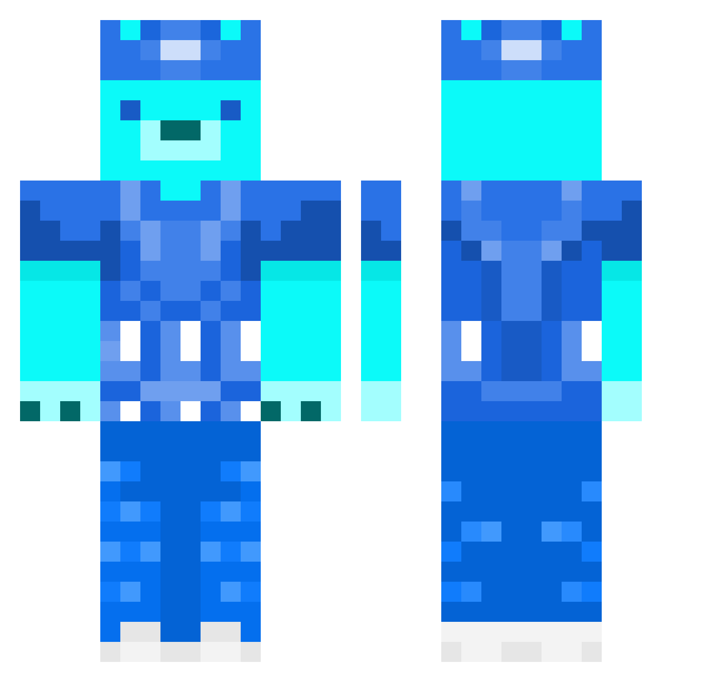 Xx_Marines_xX Minecraft skin, front and back view