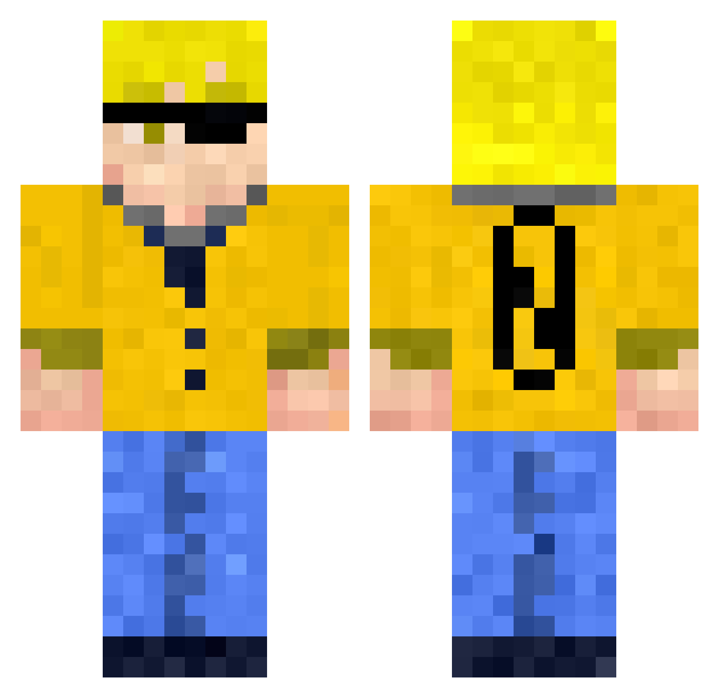 Kono5957 Minecraft skin, front and back view