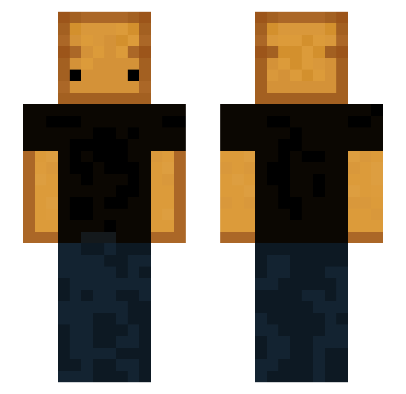 Hogge2012 Minecraft skin, front and back view
