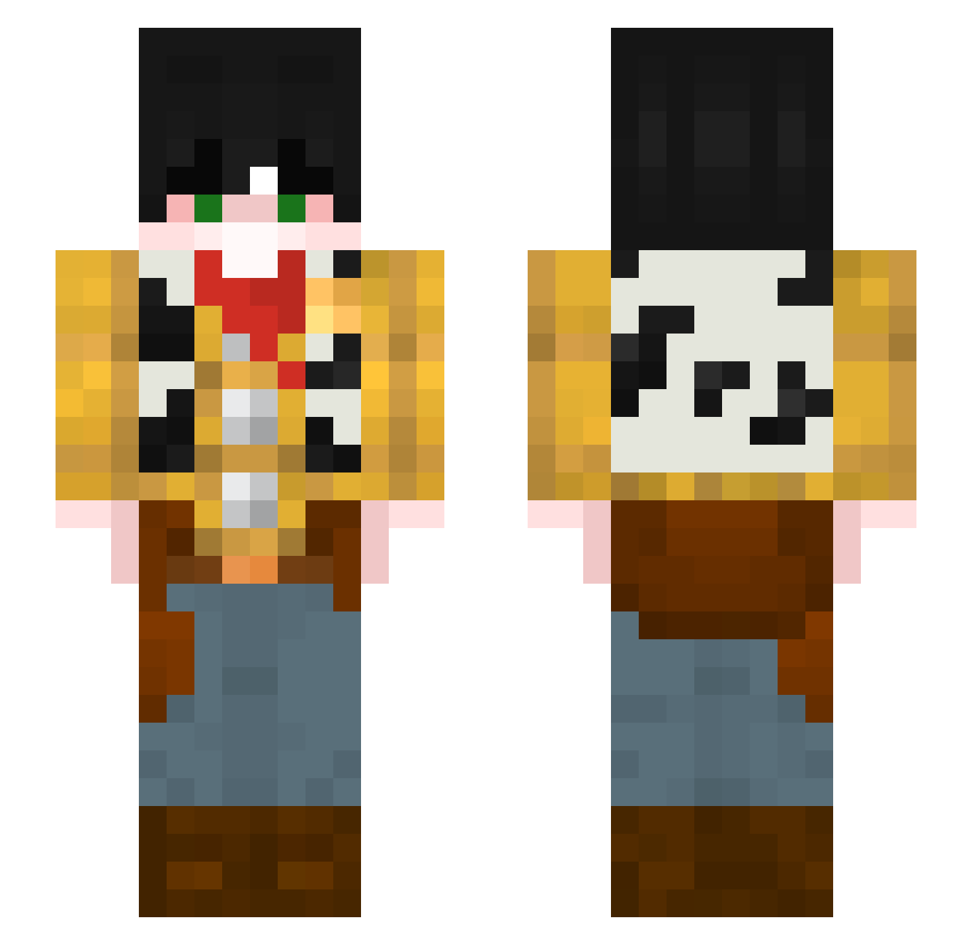 PepperonierENP Minecraft skin, front and back view