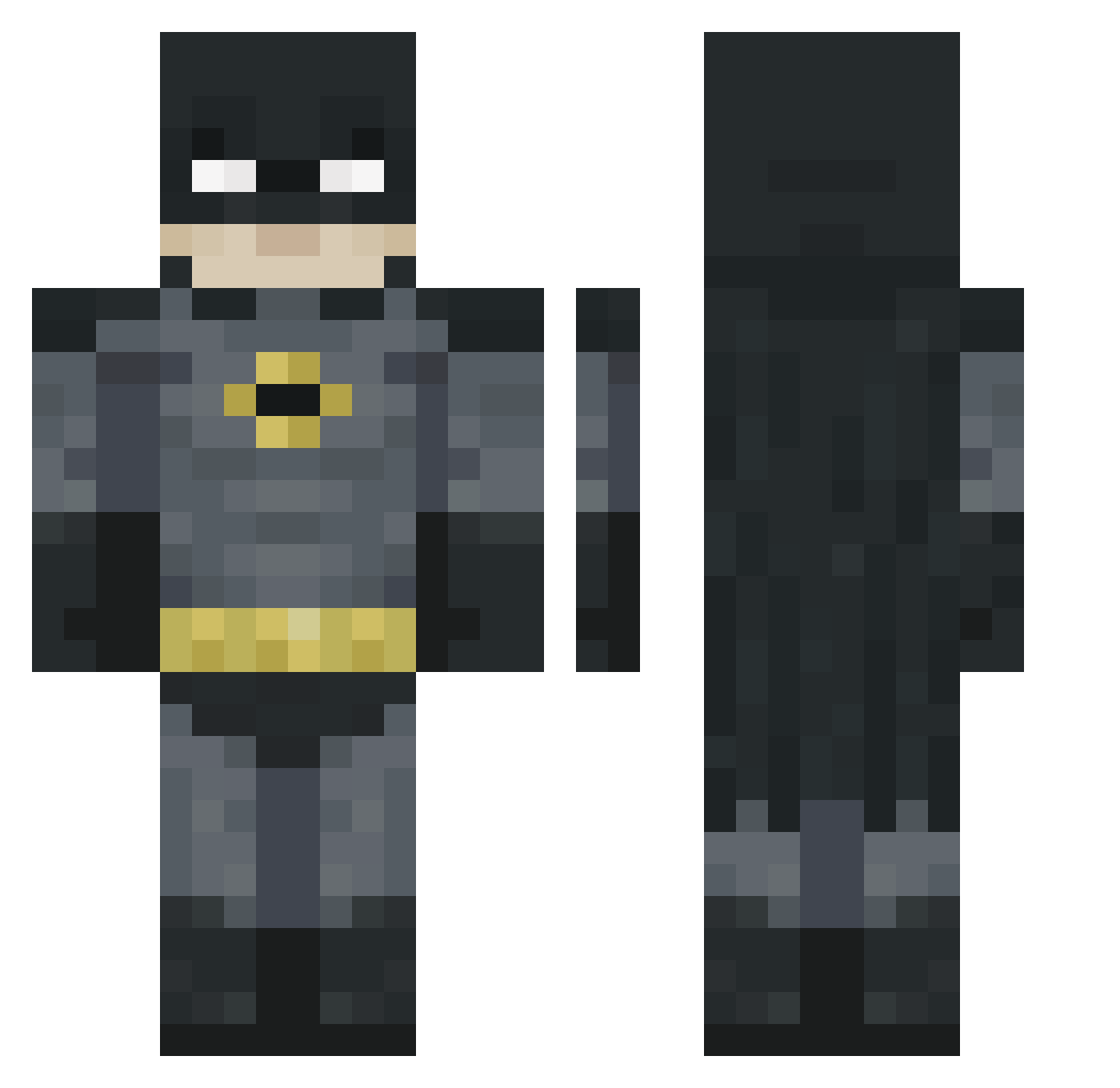 JoeTheStalker Minecraft skin, front and back view