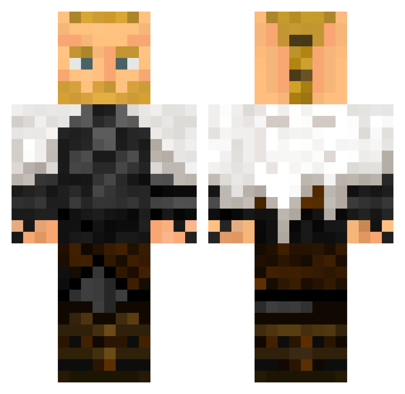 cxriseo Minecraft skin, front and back view