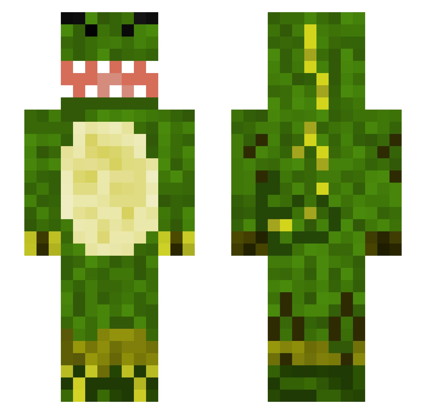 daddyxxx114 Minecraft skin, front and back view