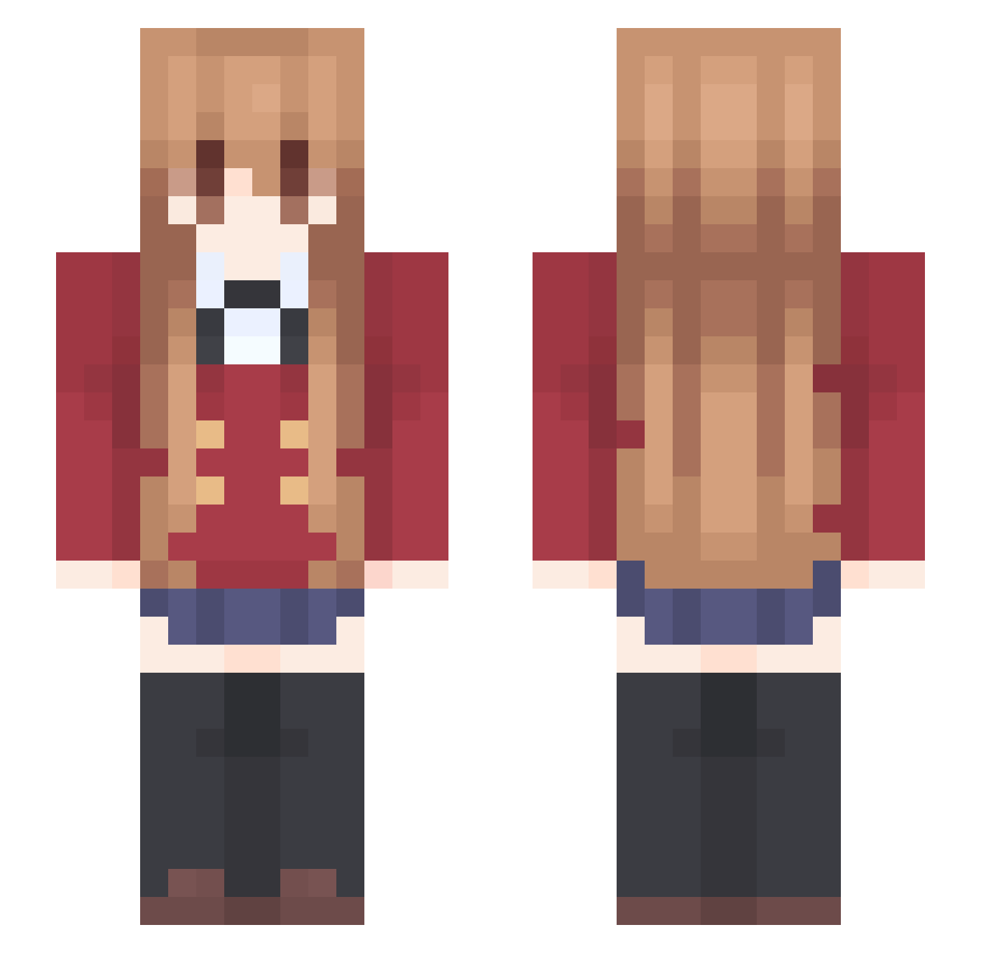 Bultzz_ Minecraft skin, front and back view