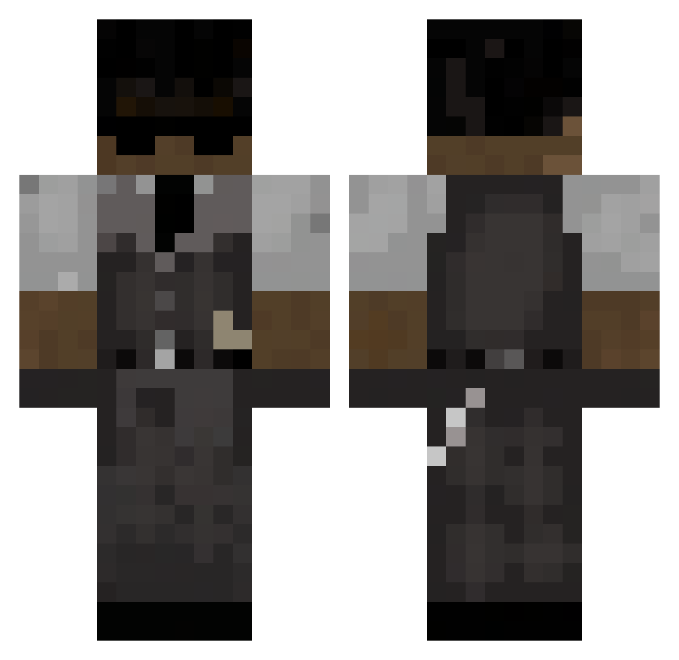 __Zerva__ Minecraft skin, front and back view