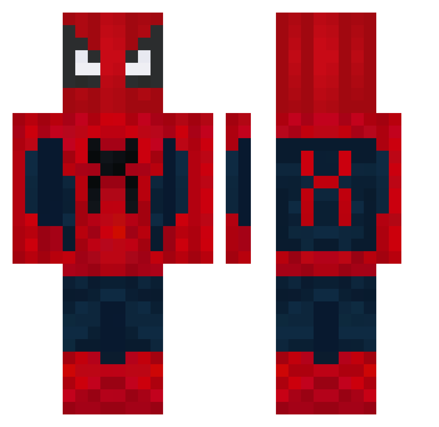 MG42peralta Minecraft skin, front and back view