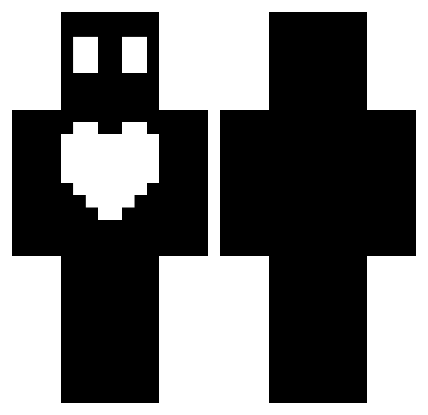seo___ha Minecraft skin, front and back view