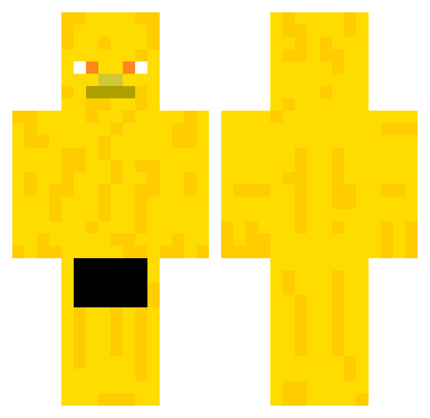 The_B1g_Cheese Minecraft skin, front and back view