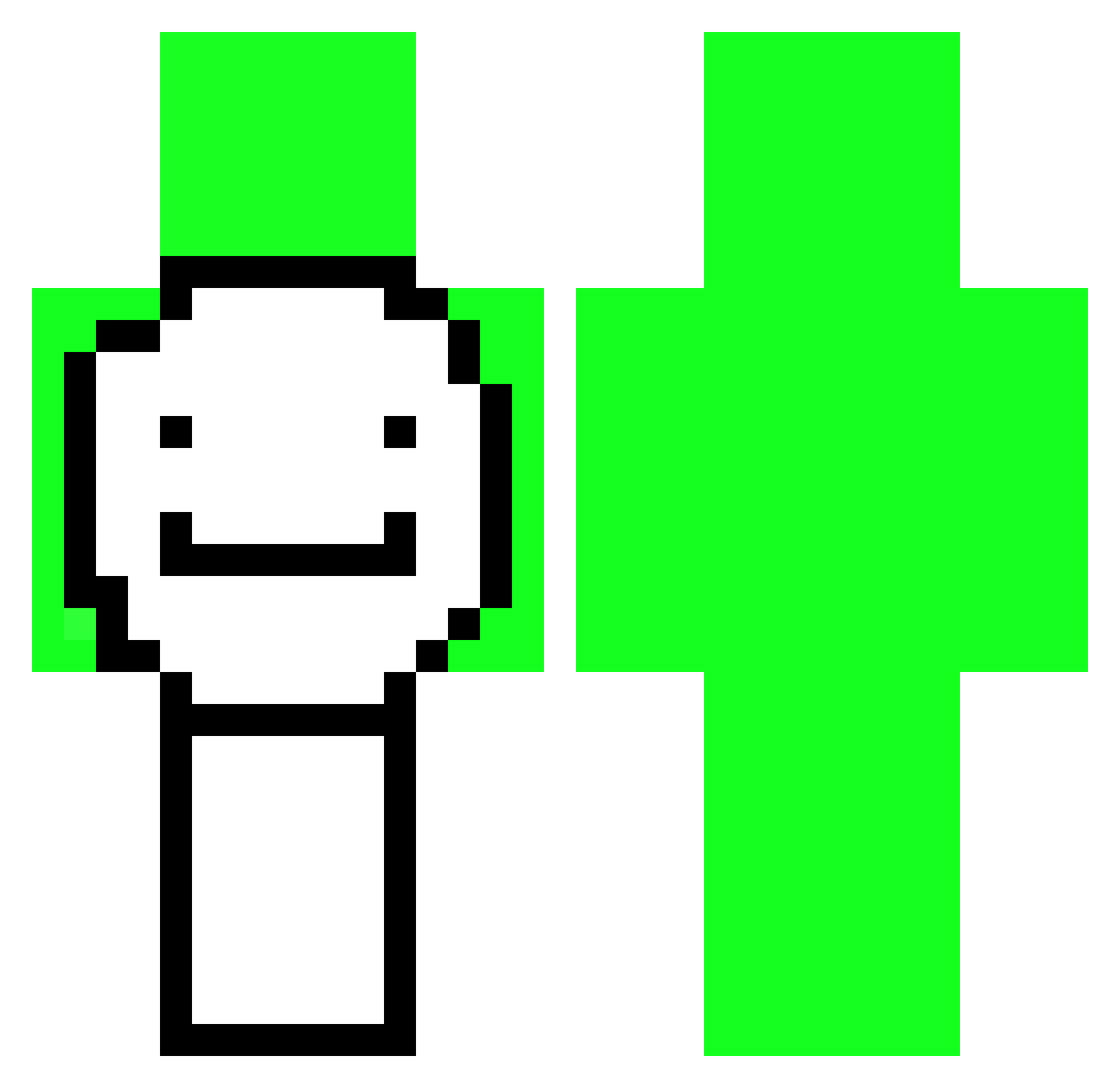 V0dkaBoi Minecraft skin, front and back view