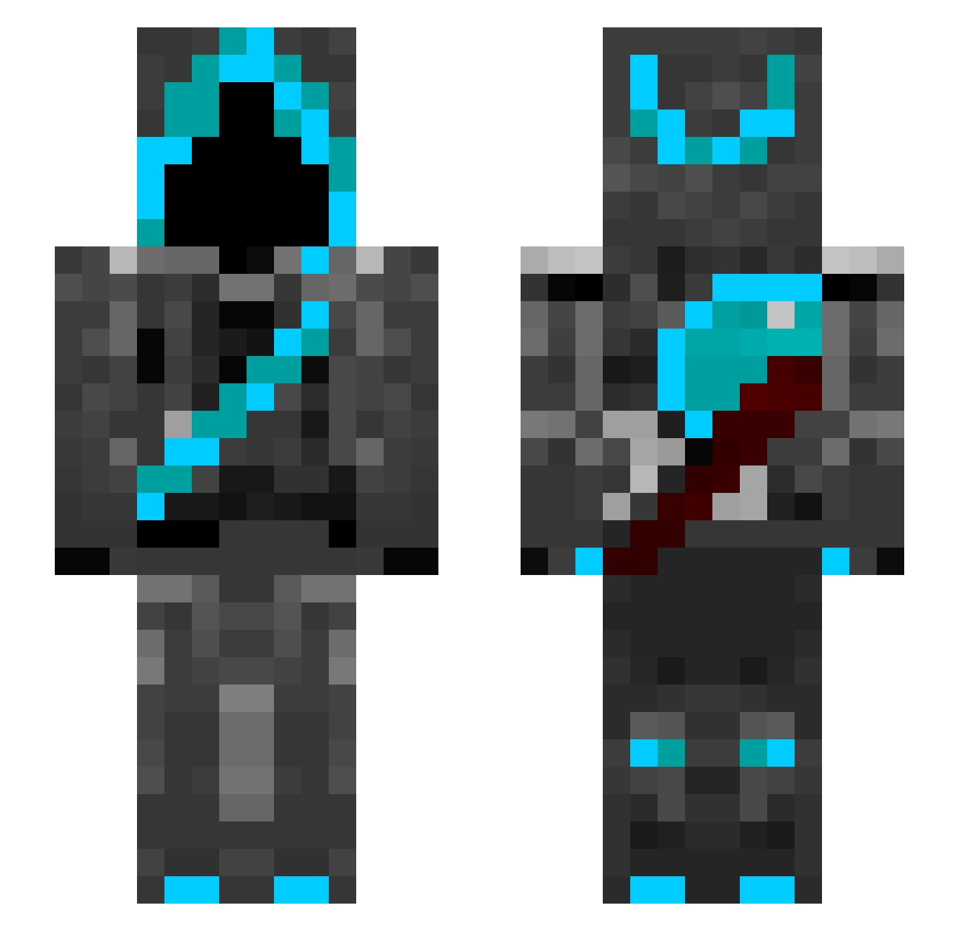 6Gerald Minecraft skin, front and back view