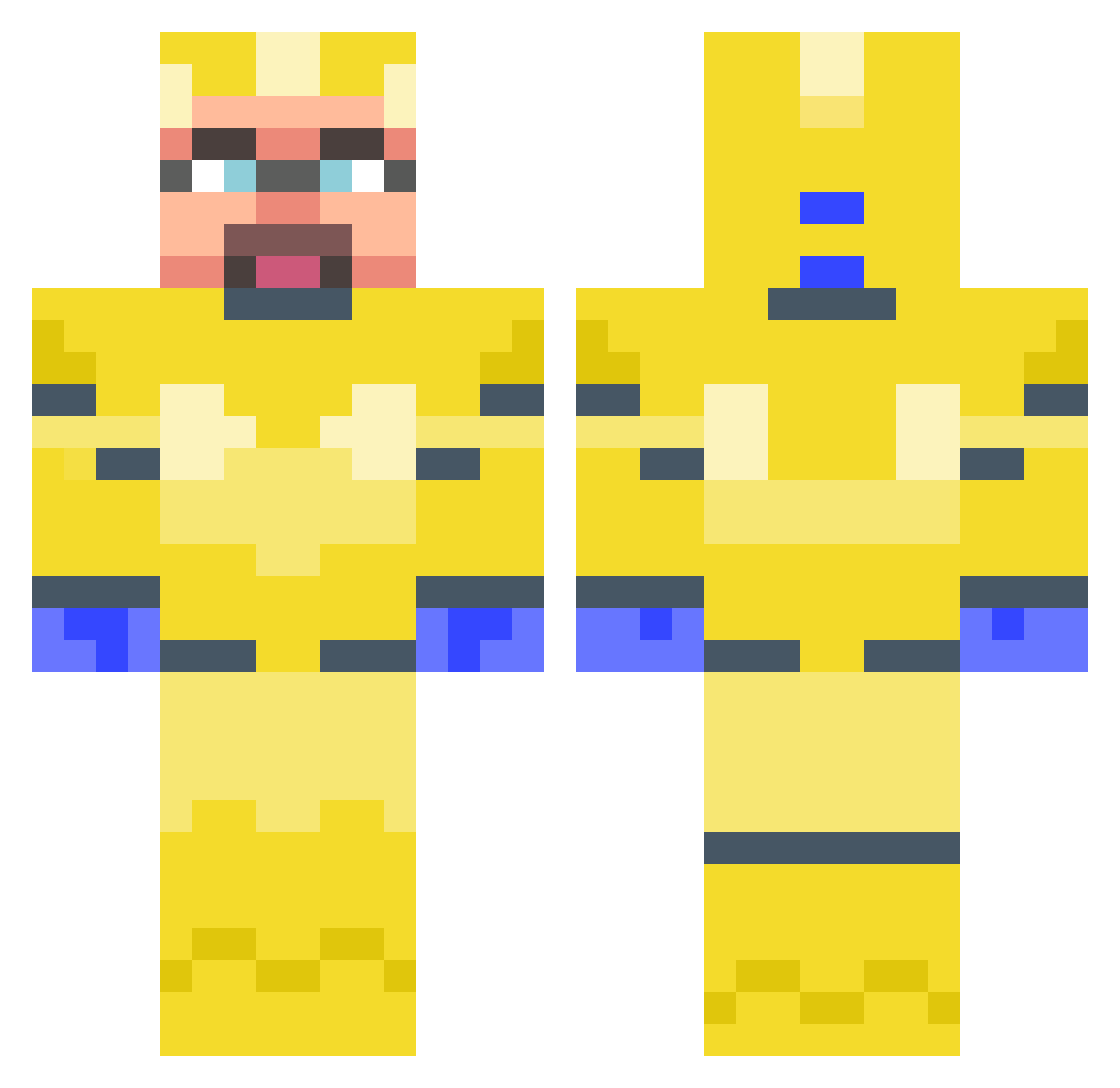 olifke Minecraft skin, front and back view