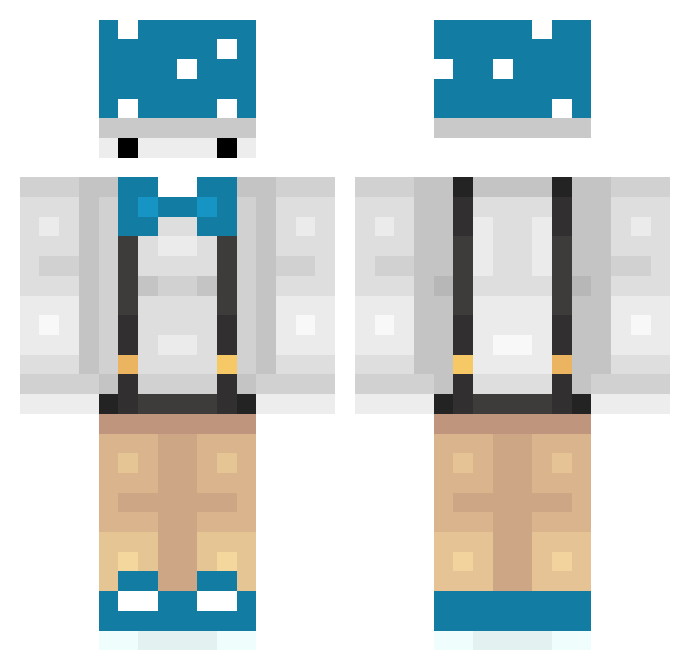 X_Quki_X Minecraft skin, front and back view