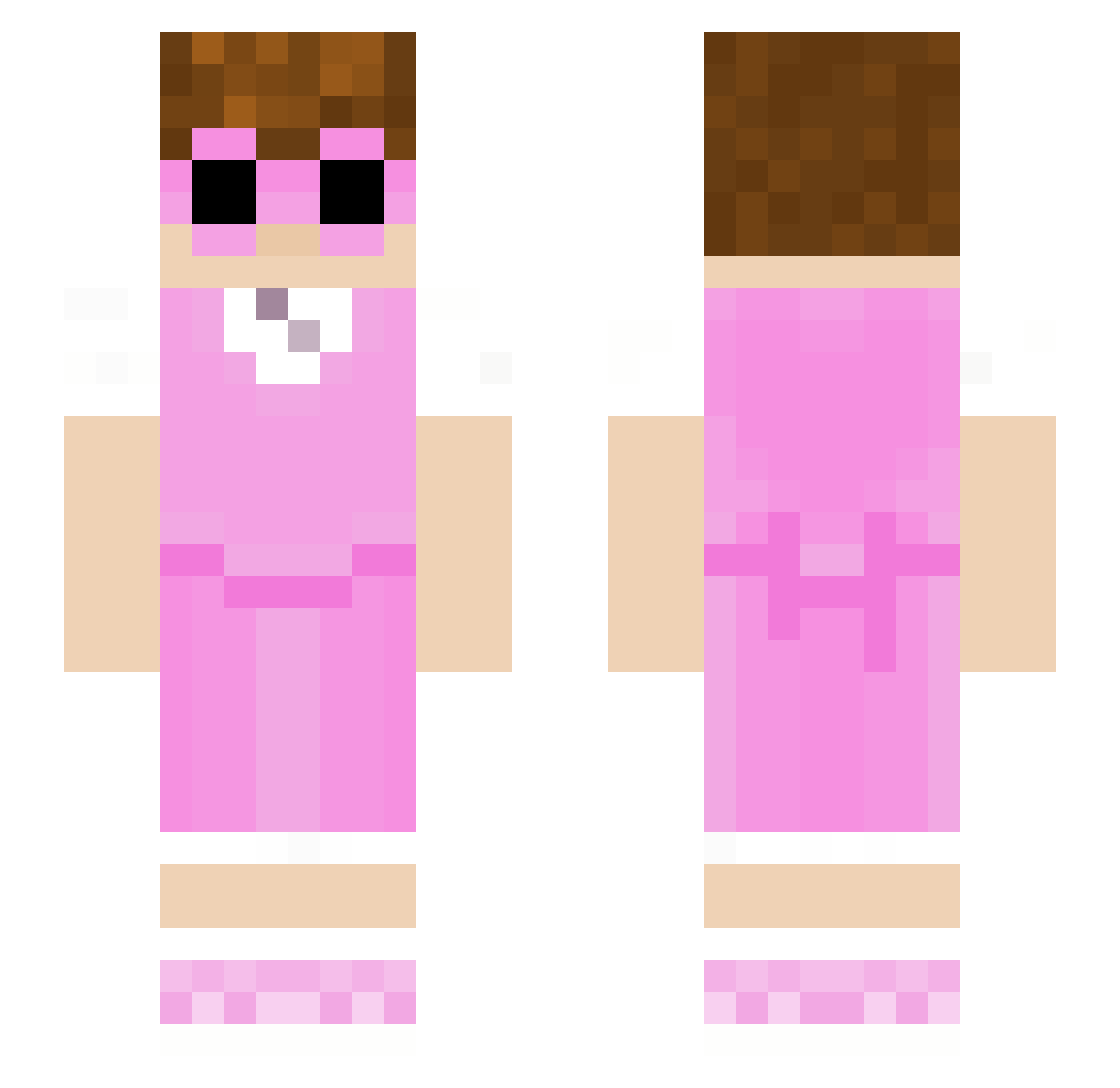 MagicEmmwu Minecraft skin, front and back view